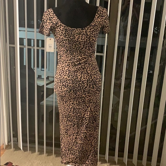 Billabong Mid Day Animal Print Knit Midi Dress - Picture 6 of 8